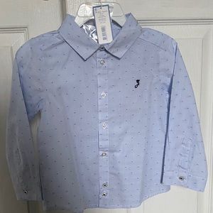 Jacadi Paris Boys button down LS shirt 24m NWT
